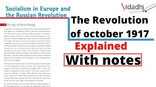 The revolution of october 1917 with notes | history chapter 2
