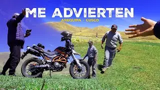 Me ADVIERTEN en la carretera con mi NUEVA MOTO JCH - TRAVEL 250 ⚠🌎 Ruta 8 Arequipa - Cusco