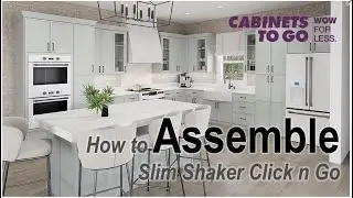 How to Assemble Cabinets To Go Slim Shaker Cabinet