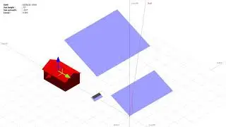 Solar PV Syst software layout 3D simulation viwe of small project