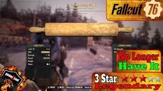 Fallout 76 PC [3 Stars Legendary Weapons and Armor] - Furious Rolling Pin #Fallout76