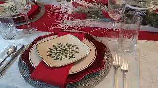 Christmas tablescape 2018......