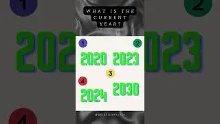 What is the CURRENT YEAR? 🗓️🌝
