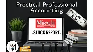 Stock report in miracle accounting software.