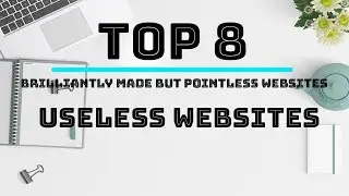 Top 8 Useless Websites | Brilliantly Made But Pointless Websites | TechTo