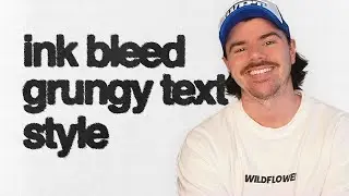 INK BLEED GRUNGE TEXT EFFECT | Photoshop Tutorial