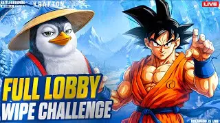 BGMI LIVE | FULL LOBBY WIPE CHALLENGE🔥✌🏼#bgmi #pubg #pubgmobile #shortsfeed #shorts #gaming #live