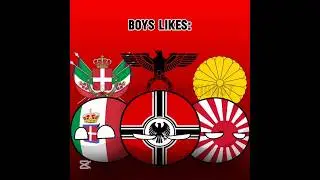GIRLS and BOYS favorite countryballs | #countryballs #animation #shorts #edit #fyp |
