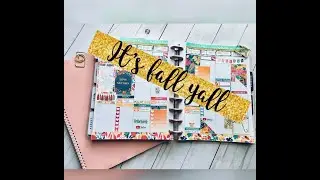 Plan with me | Fall Spread With Printable Etsy Kit