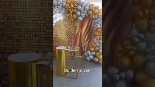 Gold & Silver birthday decor | Trending Birthday decor