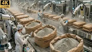 Inside a Cement Factory: From Raw Materials to Packed Cement Bags (Full Manufacturing Process)