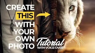 Huge White Tiger Photo Manipulation in Photoshop
