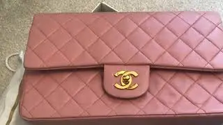 Rare Chanel bag 1994 Pink Chanel with Gold Plated Hardware #vintagechanel