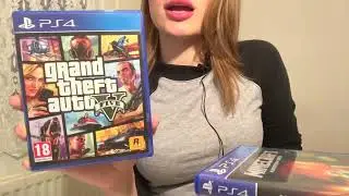 Video Game Collection PS3 PS4 ASMR Gum Chew Whisper Tapping Sounds