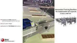 Horizontal Packaging Machine for automation of layered cakes and etc.