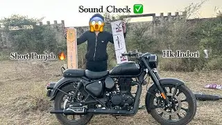 Stealth Black Classic 350 Both Silencer Sound Check 😱