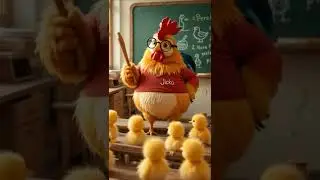 Professor Jicko and the Chick Class #animals #animallover #roster #chicken #youtubeshorts #shorts