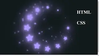 Star Particles using HTML and CSS || How to use CSS