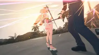 Zenless Zone Zero Alice Bikini Light Parry Animation