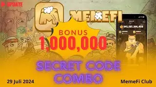 [UPDATE‼️🦮] DAILY SECRET TAP COMBO MEMEFI, BONUS, 1,000,000 😱🤑🚀