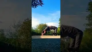 an evening practice; #calisthenics #microtraining #bridgework #outside