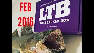 LTB Lucky Tackle Box WALLEYE EDITION February 2016 unboxing & review