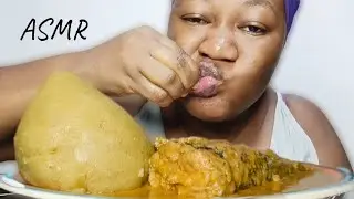 ASMR MUKBANG PEANUT SOUP WITH KOKONTE | DELICIOUS AFRICAN FOOD 