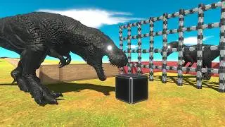 Dark T-Rex Rescues Dark Carnivore Dinosaurs from the Unit Maze - Animal Revolt Battle Simulator