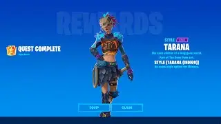 How to Unlock Tarana Indigo Edit Style in Fortnite! - All Week 5 Epic Quests Challenges Guide