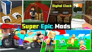 Minecraft Pe Super Epic Mods 😲 That Actually Blow Your Mind | Minecraft Pe Addons