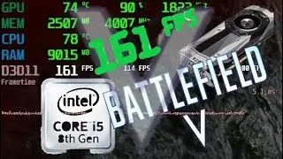 i5 8600k 4.9Ghz Gtx 1070ti Battlefield V FPS test Low Settings