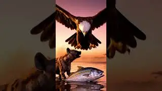 African Fish Eagle vs Hyena | Twilight 4K Wildlife Showdown | Nature&rsquo;s Fiercest Defender