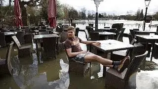 Severe flood warnings in place as storms batter Britain