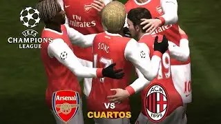 PES 2011 - UEFA Champions League: Arsenal FC vs. A.C. Milan (Cuartos De Final) (Ida)