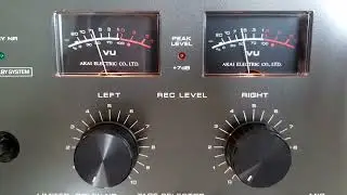 Akai CS-705D cassette deck playing Kenny Larkin