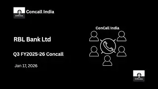 RBL Bank Ltd Q3 FY2025-26 Concall
