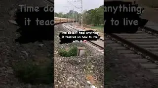 Time is the Medicine #timelapse #trainjourney #train #belgaum #karnataka