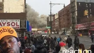 Building Explosion and Collapse at Harlem, Manhattan | NYC Block Collapses Harlem reaction