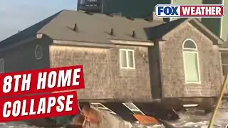 Watch: Wall Of 8th North Carolina Beach House Collapses Into Ocean