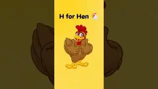 H for Hen 🐔 | Learn ABC in 10 Seconds | ABC Fun World #Shorts