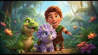 Benny&rsquo;s Roar | A Vegetarian Dino Tale | 3D Animation For Kids