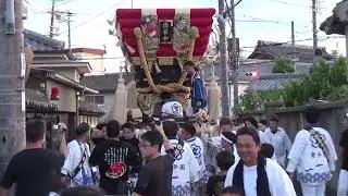 法善寺秋祭り 太鼓台巡行 大太鼓 小太鼓 大阪府柏原市 鐸比古鐸比売神社