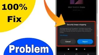 Security keeps stopping || mi security crash || bugs report