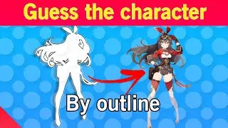 Guess Genshin Impact characters by outline // Genshin Impact Quiz