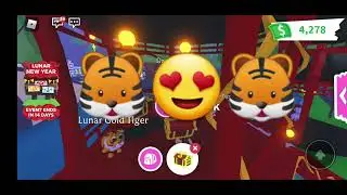 AdoptMe! The Lunar update tour, tiger box opening Plus Giveaway