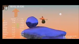 Getting Over It yeetland speedrun in 2m58:730s sub 3!