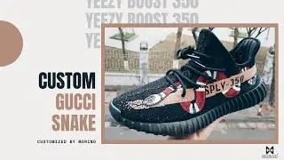 Custom Gucci Snake - Yeezy Boost 350 | Customized By Morino
