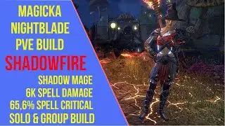 ESO Magicka Nightblade PVE Build - Shadowfire - Blackwood