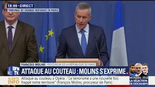 Attaque au couteau: le r&eacute;cit des &eacute;v&egrave;nements par Fran&ccedil;ois Molins