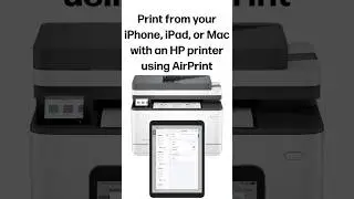 Print from your iPhone, iPad, or Mac with an HP printer using AirPrint #shorts